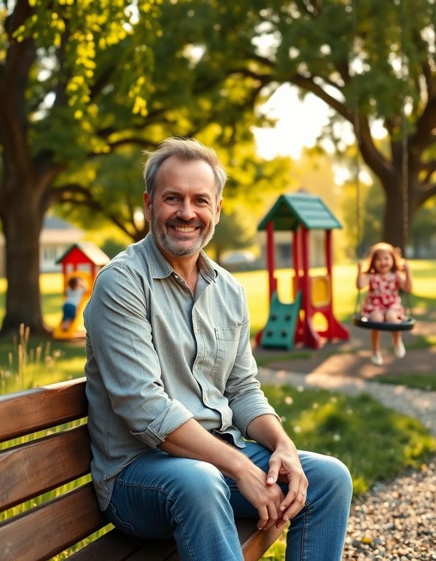 Father spending quality time with children at playground — protecting family relationships through family law